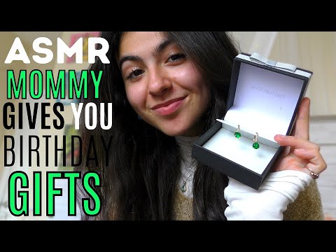 ASMR || mommy gives you birthday gifts