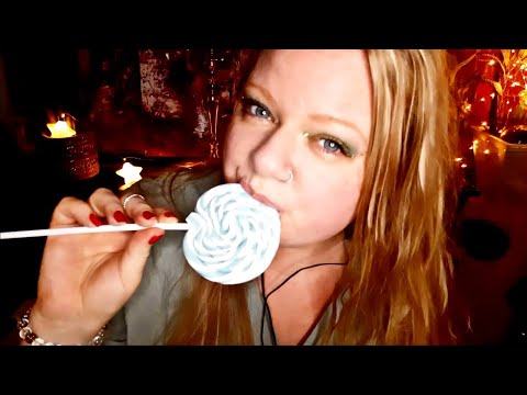 ASMR Lollipop (Pierced Tongue) And Goofiness (Whispering)
