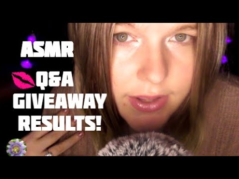ASMR | Soft Speaking Q&A | Giveaway Results 💋40K Subscribers.