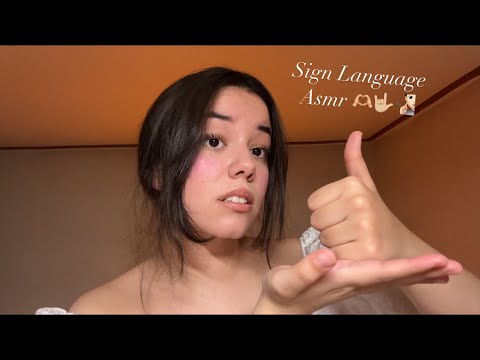 ASMR SIGN LANGUAGE | Learn ASL with Me 🤟🏼🫶🏼🧏🏻🤍