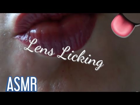 ASMR | LENS LICKING 👅(ear licking layered)