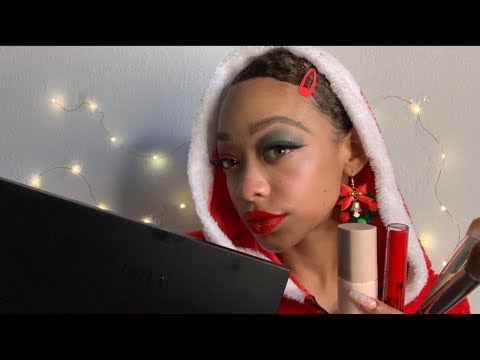 ASMR | Mrs Claus Does Your Makeup | SASSY ROLEPLAY (personal attention)