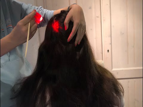 ASMR| Scalp check on real person