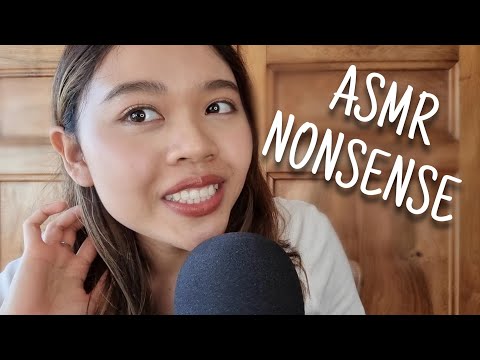 ASMR Nonsense Whisper | Mouth Sounds, Hand Movements 💫