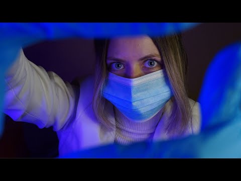 [ASMR NO TALKING] Gentle face skin check up | Gloves, layered sounds, close up attention
