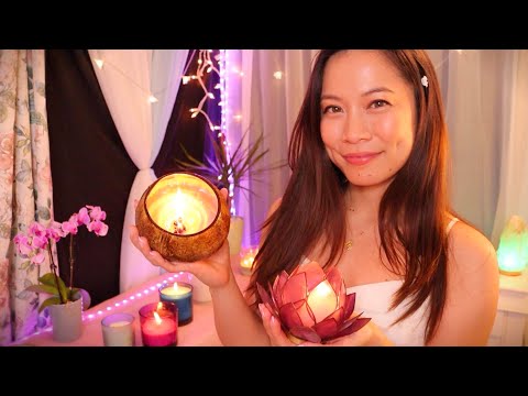 ASMR 🕯 Relaxing Candle Shop Roleplay 🎂 Lighting/ Extinguishing/ Gift Wrapping 💝