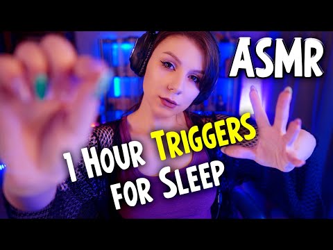 ASMR 1 Hour Triggers for Sleep 💎 Hand Sounds, Ear Massage, Invisible Triggers, Nail Tapping