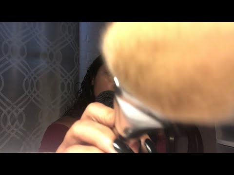 ASMR| BEST 20 MINUTES OF INAUDIBLE WHISPERING W/ FACE BRUSHING 🖤😴💤