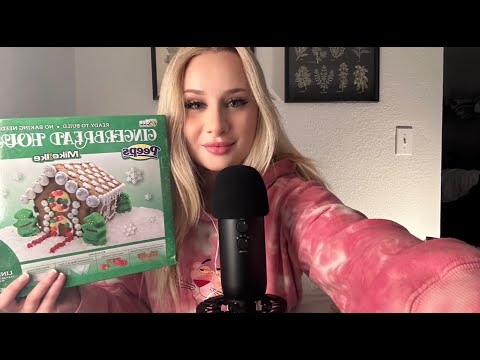 Build a Gingerbread House with me ASMR *softspoken + whispering*