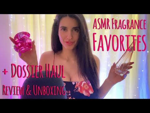 ASMR - My Favorite Fragrances + Dossier Haul / Unboxing / Review / Collab