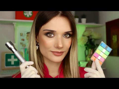 ASMR Cranial Nerve Exam , Medical Role Play , Subtle Music , Face Touching , Gloves , Soft Spoken