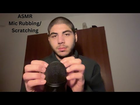ASMR Mic Rubbing/ Scratching for a good night's rest (+ whispered rambles)