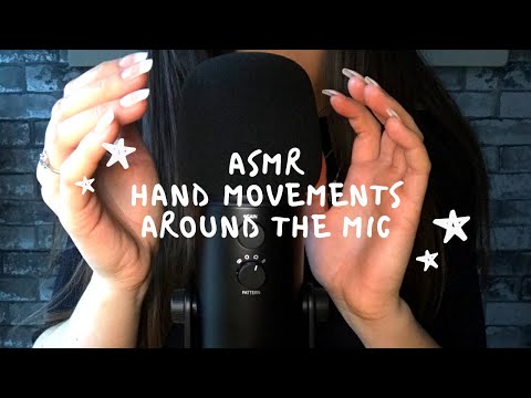 ASMR HAND MOVEMENTS AROUND MICROPHONE (TINGLY VISUALS)