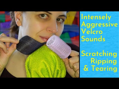 ASMR Intense & Aggressive Velcro Sounds On The Mic -  Scratching, Ripping & Tearing | Very Tingly!