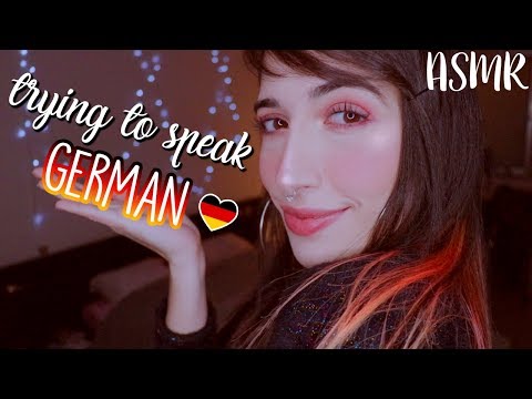 ASMR ♡ TRYING TO SPEAK GERMAN 🇩🇪 ♡(˘꒳˘❀) (english)