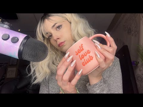 tapping with long nails ASMR