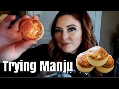 Trying 🇯🇵 Japanese Manju ✨ ASMR - Silky & Smooth - (Chewing Sounds/Whispered)