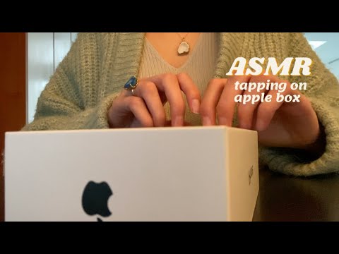 ASMR apple box tapping & scratching! (build up tapping, visuals)