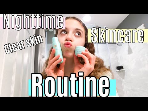 Nighttime Skincare routine| teen clear skin🧖‍♀️
