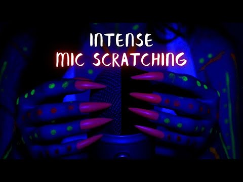ASMR Mic Scratching with Long Nails (No Talking) | Blue Yeti