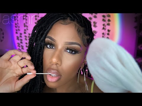 ASMR | Getting Something Out of Your Eye w/ Q-tip Nibbling