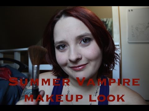 Summer Vampire Make up Look |Soft Spoke|White Noise|ASMR|
