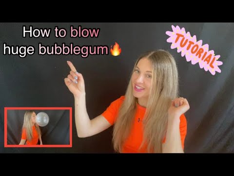 How to blow huge bubble gum | tutorial- step by step