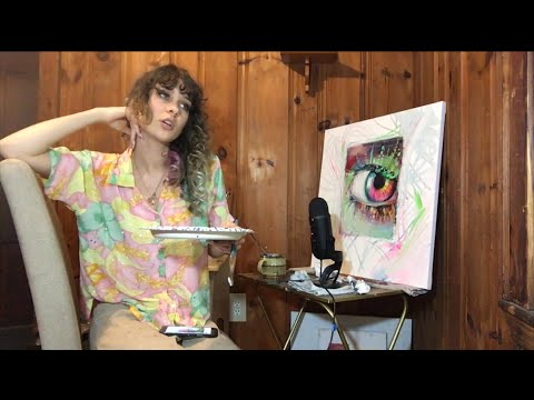 Painting a Rainbow Eyeball 🌈ASMR