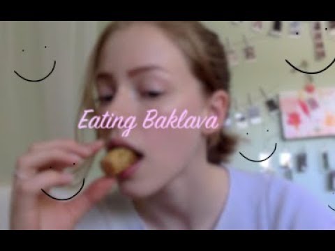 ASMR- Intense mouth/eating sounds with baklava