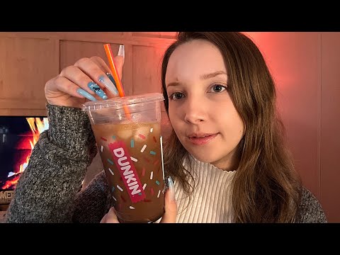 ASMR | Iced Coffee Triggers, Extra Long Nails, & Soft Whispers!💖