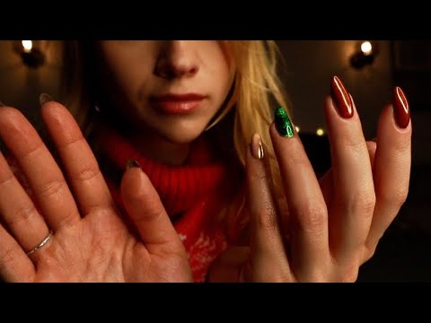 ASMR Hand Movements Soft Spoken Face Touching | Personal Attention | Tapping & Relaxing Triggers