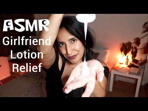ASMR Girlfriend Rubs Lotion on You | Release | Personal Attention | No Talking | Sleep | Tingle