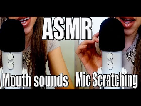 {ASMR} Mic scratching | Mouth sounds | Soft whispering | Relaxing