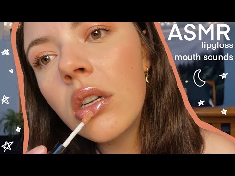 ASMR | Lipgloss Application and Mouth Sounds (whispered)