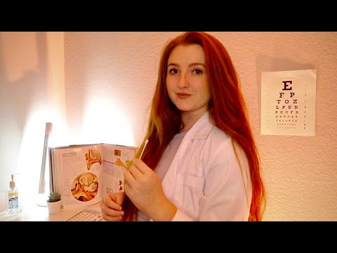 ASMR Ear Examination, Cleaning, and Hearing Test Medical Roleplay (Doctor, Q-Tips, Soft Spoken)