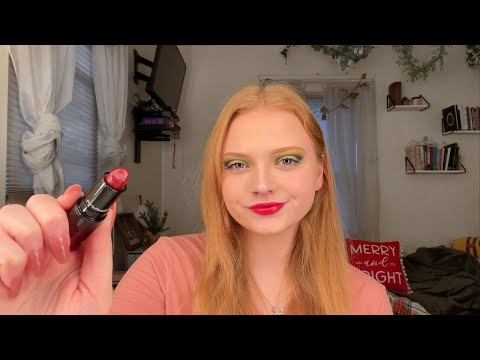 ASMR~DOING YOUR MAKEUP FOR A CHRISTMAS PARTY (ROLE-PLAY)