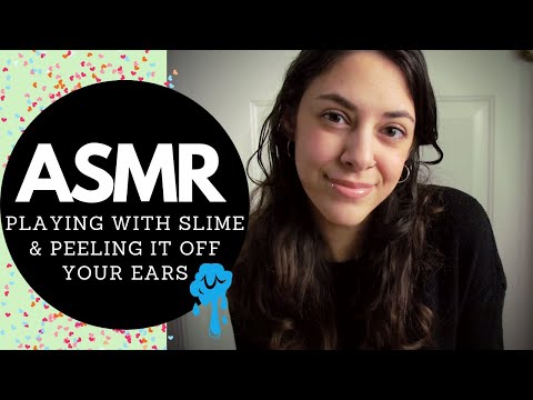 ASMR | Playing With Slime & Peeling It Off Your Ears! (Minimal Talking)