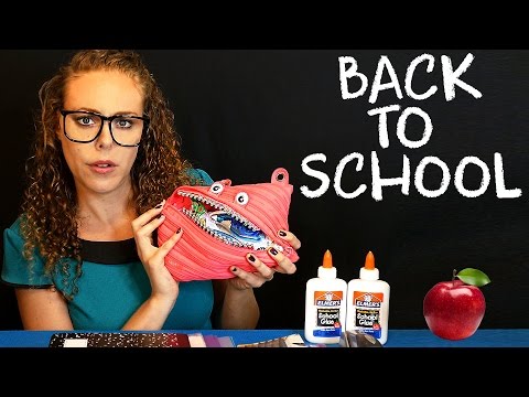 Back To School ASMR Teacher Role Play School Supplies Soft Spoken Sticky Fingers Glue