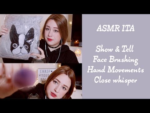 ASMR 😴🌸 tag 100 domande, hand movement, show & tell , close whisper
