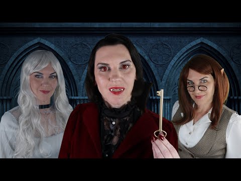 ASMR Halloween (meeting 5 inhabitants of a creepy castle)