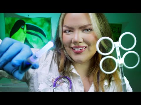 ASMR Detailed Cranial Nerve Exam | Eye Tests, Ear Tests, Follow the light, Face touch, Inaudible |