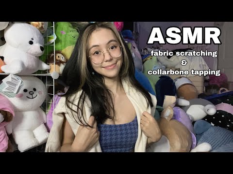 ASMR | Fast Fabric Scratching and Collarbone Tapping