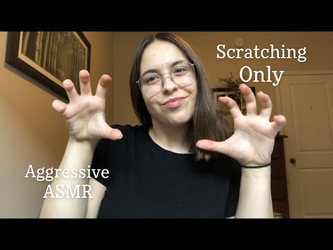 AGGRESSIVE AND FAST Scratching ASMR (no tapping) part 2