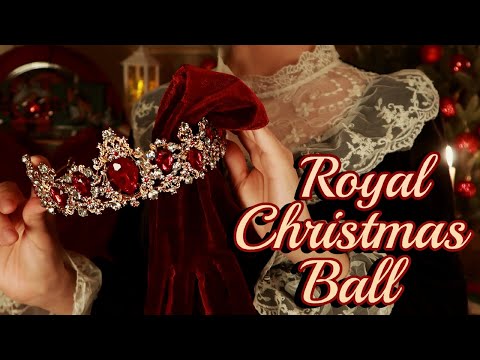 ASMR | Preparing My Princess for the Royal Christmas Ball 🎁 (Hair, Makeup, Music) {layered sounds}