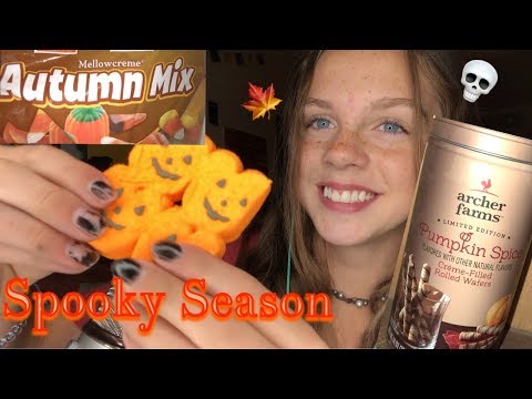 ASMR Eating Pumpkin Spice Flavored Treats