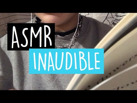 ASMR - Inaudible / unintelligible whispering 💕 + page flipping /Becca