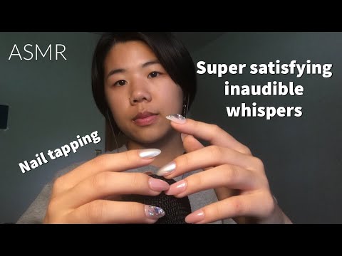 ASMR | Inaudible Whispering + Nail Tapping