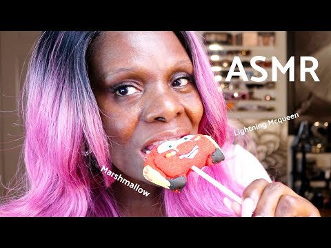 Trying Cars Lightning McQueen Treat ASMR Eating Sounds