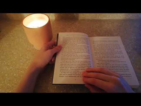 ASMR Reading Harry Potter and the Chamber of Secrets (Russian accent) / Crackling candle