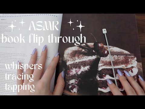 ASMR Baking Recipe Book Flip-Through | Whispered